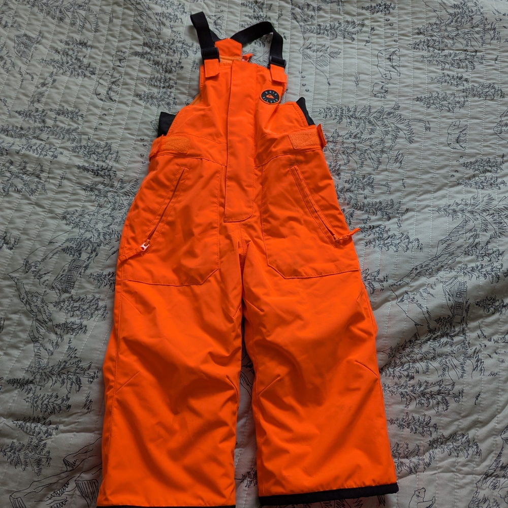 Quiksilver Bright Orange Kids Overalls